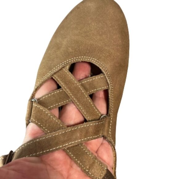 SESTO Meucci leather slip on STRAPPY ballet flats - Picture 8 of 10